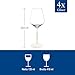 Villeroy & Boch – Manufacture Rock blanc Weißweinkelch Set, 4tlg. Gläserset für Weißwein, 380 ml, Kristallglas, mattweiße Schieferoptik