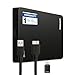 VisiQuality Externe Festplatte 1 TB, USB 3.0, schnelle Portable HDD, kompatibel mit Windows, Mac und Spielkonsolen, Plug & Play, kompakt, erhältlich in 3 Farben (Schwarz)