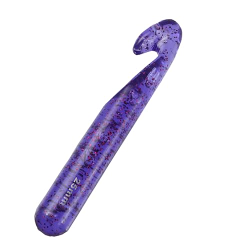 Large Crochet Hook 25mm Crochet Hook Big Size Crochet Needle QLRFFLJOY Long Plastic Crochet Needles DIY Carpet Blanket Shawl Yarn Weaving Knitting Tool