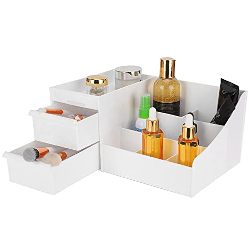 Scatola Portaoggetti per Trucco Organizzatore di Bellezza Organizzatore di Bellezza Tavolo Custodia per Cosmetici con Cassetto per Riporre Cosmetici (01)