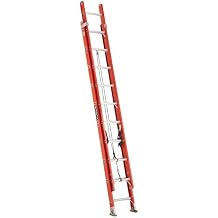Louisville Ladder 20-foot Fiberglass Extension Ladder, 300-Pound Load Capacity, Type IA, FE3220