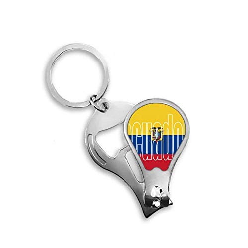 Coupe-ongles Équateur en acier durable avec motif drapeau national haute précision