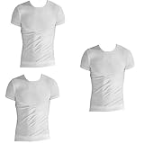 Enrico Coveri Underwear Herren-Oberteil, Rundhalsausschnitt, halblange Ärmel, warme Baumwolle, elastisch, Linie