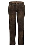 Die Lederne für den traditionellen Mann! Mit dieser Lederhose setzen Sie auf antikes Wildbockleder
