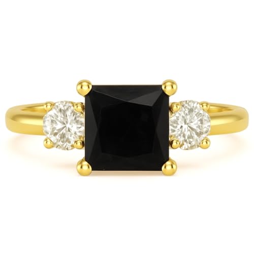 Natural Black Onyx Ring for Women in 925 Sterling Silver Delicate Ring Stacking Ring Promise Anniversary Ring for Women Christmas Jewelry Gift for Her4