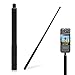 VOSSOT Selfie Stick 120 cm in lega di alluminio Invisible Estensibile Stable Selfie Stick Invisibile per Insta X3 X4 X2 Hero Action Cam Microfoni