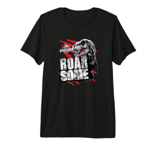 T-Shirt T-Rex Jurassic World homme en coton vêtement dinosaure original