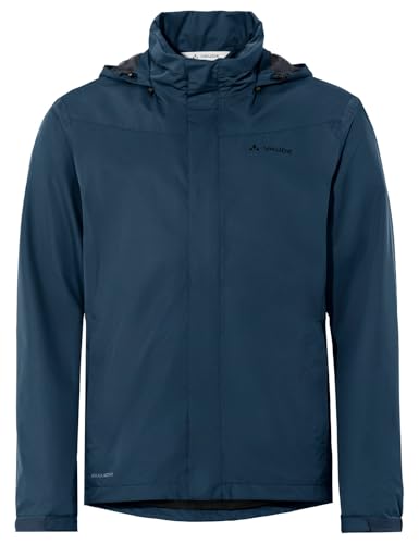 VAUDE Escape Bike Light Regnjacka Herr – Cykeljacka vattentät, andningsbar och vindtät, 2-lagers med packbar huva