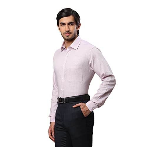 Image of Raymond Men's Cotton Checkered Slim Fit Shirt