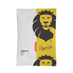 Royal Cup Signature European DECAF Ground Coffee 42 Count of 2 oz. Bags Medium Roast