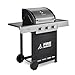 Fire Mountain Sierra 3 Burner Gas BBQ Stainless Steel with Cast Iron Grill Built-in Thermometer, Outdoor Barbecue for Garden Patio 50 x 42cm Cooking Area