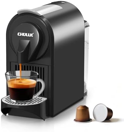 CHULUX Mini Espresso Machine, 20 Bar Single Cup Coffee Maker, Dua...