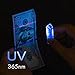 RovyVon G4 Aurora A8 USB-C LED Keychain Flashlight, Momentary On, Lock Mode, Max 650 High Lumen Super Bright with EDC Mini Size, USB-C Rechargeable,8 Modes,Gift for Checking,Reading(365nm/White)