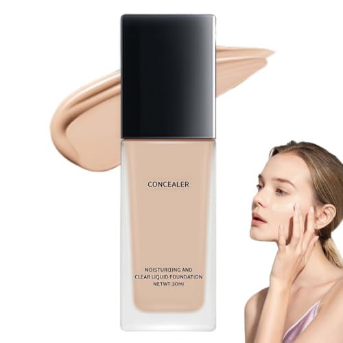 Laner𝐚 Foundation for Women Over 60, Waterproof Full Coverage Foundation for Mature Skin, Full-Coverage for Older Women, Soft Matte Liquid Oil Control FullCoverage Foundations (1pc-natural)