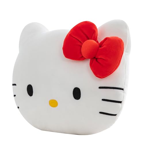 Image of Northwest Hello Kitty Small Cloud Pillow 12 Inch - Plush Stuffed Pillow, Bedroom Decor, Great Gift Idea