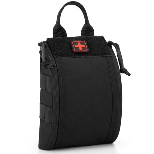 Bolsa médica tática Molle IFAK: kit de bolsas de primeiros socorros vazio-pequeno cinto tático bolsa médica rasgada