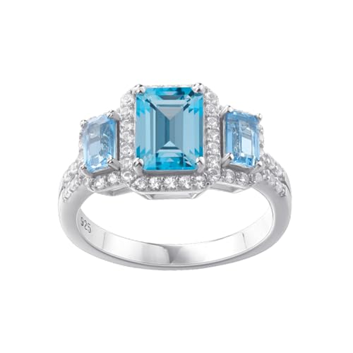 Alliance 3 Pierres en Moissanite éclatante pour un mariage d'exception