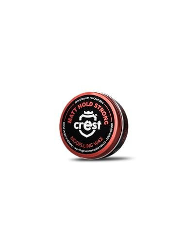 CREST - Matt Hold Strong - Cera per Capelli Uomo Opaca - Tenuta Medio Forte - Effetto Asciutto Naturale - Pasta Modellante Professionale - Styling Senza Residui - Profumata - Made in Italy