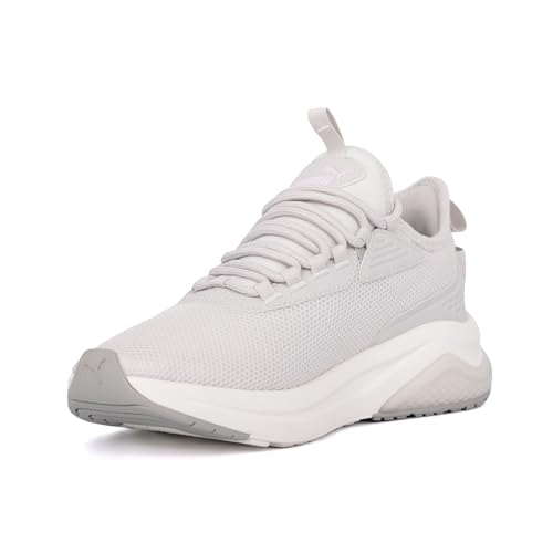 PUMA Womens Amplifier Sneaker, Glacial Gray-Smokey Gray-Grape Mist, 10