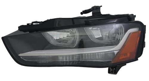 Headlamp Replacement For Audi A4 2012 2013 2014 2015 2016 Halogen Headlight Assembly with Bulbs Left Side / Driver Side Partslink: AU2502175 / OEM: 8K0 941 003 AD DOT/SAE Compliant