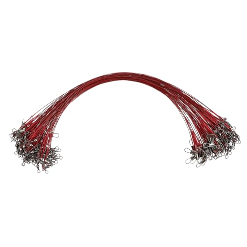 GOOHOCHY 100 Pcs Fishing Wire Trace Leader Pin for Wire Fishing Rigs Tackle Accessory