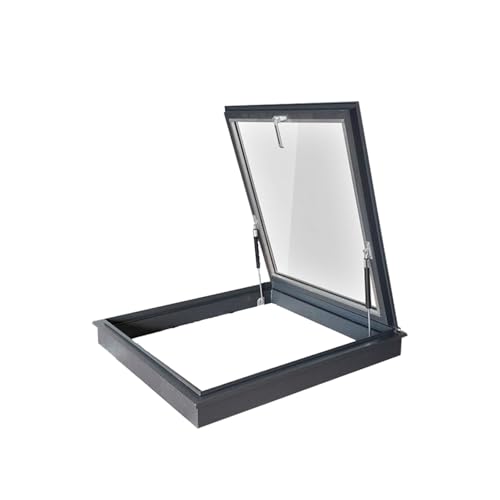 Trappe de fenêtre de toit avec couvercle vitré, Fenêtre d'aération et d'éclairage de sous-sol, Trappe d'entretien de toiture extérieure, Couvercle de...