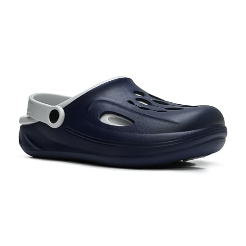 Image of Classic EVA Sports Clogs for Men & Women | Casual Lightweight Breathable Waterproof Anti-Skid Slip-On Clogs with Adjustable Back Strap | Comfortable Garden Walking Clogs Footwear | TCG-6004