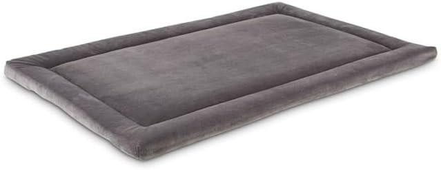 EveryYay by Petco Essentials Happy Place Dark Grey Velvet Dog Crate Mat and Pet Bed, Large