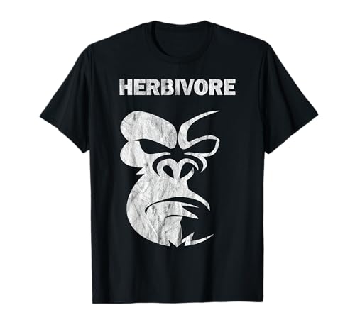 Herbivore Vegetariano Vegano Gorila Mujeres Hombres Niños Camiseta