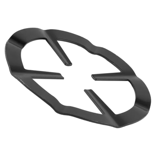 GAROZATION Reductor de Anillo de Gas de Hierro Fundido Negro 13 Cm, Rejilla Soporte Resistente al Calor para Cafetera Italiana, Accesorio para Estufa de Gas y Cocina Doméstica