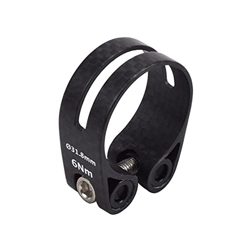 Collier De Tube De Selle De VéLo Fibre de Carbone Super légère MTB Vélo de la Route Site de Selle Pince de Selle Pin de Selle Matte Brillant Pince en Carbone Pince à vélo Collier De Tige De Selle Cover
