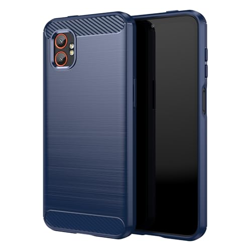 SCL Coque Samsung Galaxy XCover7 Pro - Texture brossée antidérapante avec design en fibre de...