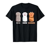 Cat Lover Cat Owner Funny Cat Rock Paper Scissors T-Shirt