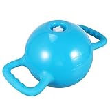 LJLAO Pesa Rusa con infusión de Agua para Yoga para Mujeres, mancuerna de Agua portátil de 6 kg, Equipo de Ejercicio con Mango binaural, mancuerna Ajustable, Peso Ajustable,Blue