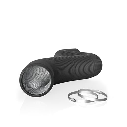 AC Infinity Flexibler Luftschlauch 150 mm, 2,4 m – Vierschichtiger Aluminium-Luftschlauch für Heizung, Kühlung, Belüftung und Abluft
