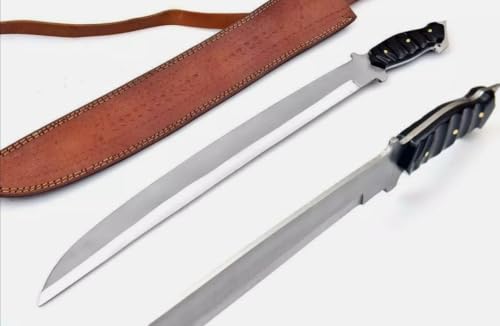 Empire -30 Inch Long Handmade J2 Steel Full Tang Sword with Sheath - Resin Grip Hunting Sword Survival Sword Sharp Edge - Machete - Full Tang - Best Gift for Him - Birthday Gift
