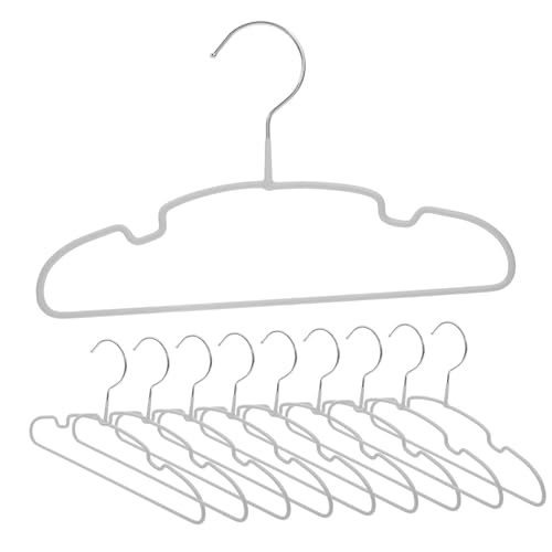 Perchas Terciopelo Gris Claro Marca HOMOCONO