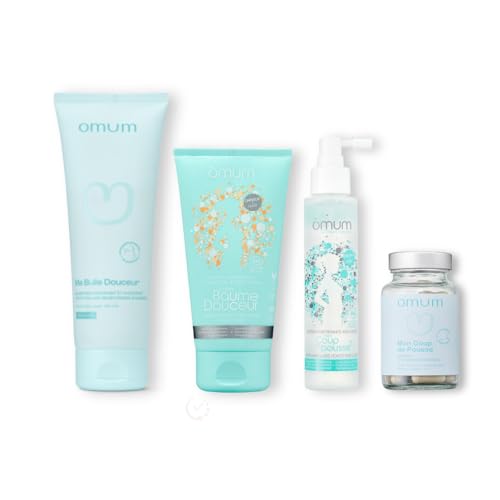 Cheveux fins et cassants solution avec le coffret antichute OMUM fortifiant naturel