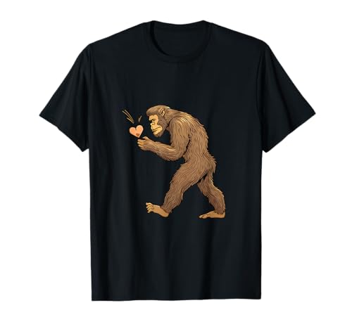 Bigfoot cree en Valentine Love 2025 Diseño para diversión y Camiseta