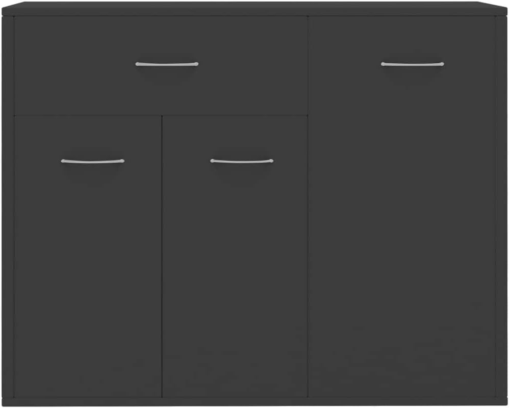 Sideboards and Buffets Cabinet with Storage Modern Decor Gray 34.6"x11.8"x27.6" Chipboard (Color : A, Size : 34.6" x 11.8" x 27.6") (A 34.6" x 11.8" x 27.6")