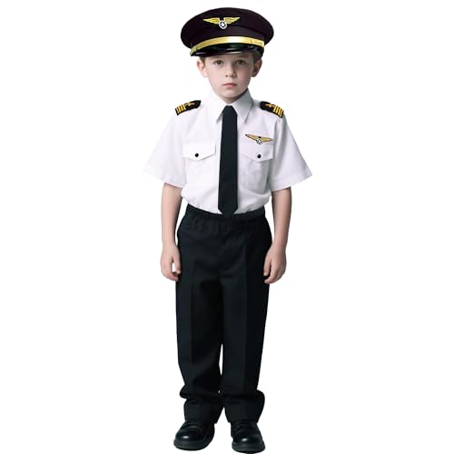 Disfraz de Piloto para Niños Talla 7-8 Años miniatura 2