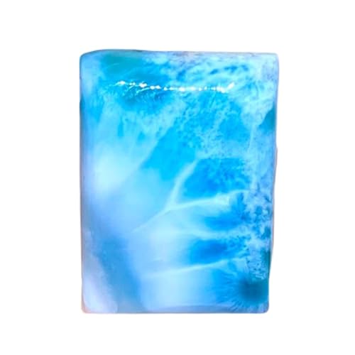 Larimar naturel rectangle pierre gemme lâche pour la fabrication de bijoux DIY