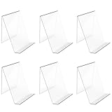 Contenu de l'emballage : il y a six présentoirs transparents dans le colis, chacun mesurant 10 x 11,5 x 13 cm.