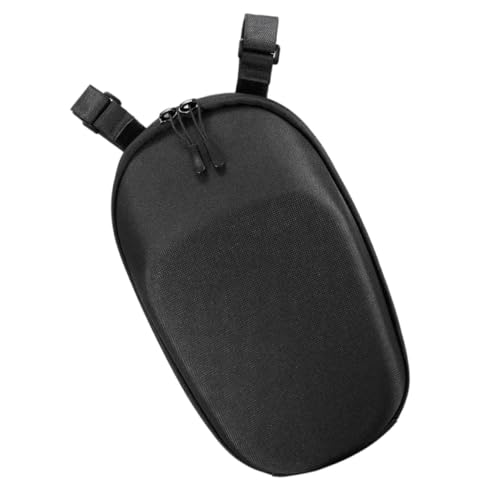 Sacoche de guidon vélo antichoc avec coque rigide et grande capacité noire