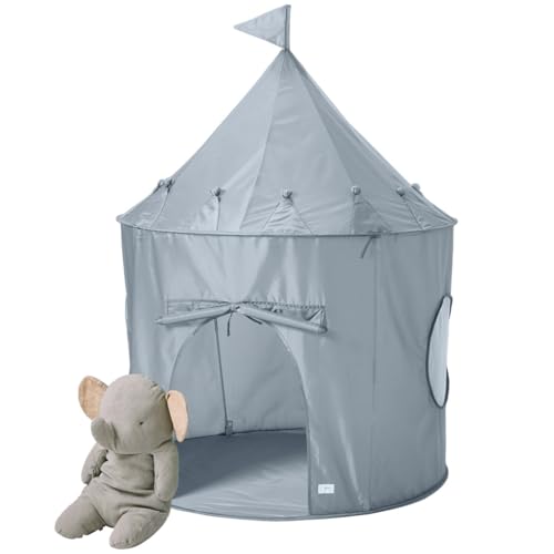 3 Sprouts Kids Play Tent - Sustainable Recycled Fabric – Fun Spacious Childs Playhouse for Indoor Games for Boys & Girls - Durable Fort Pop Up House for Toddlers & Children Age 3-10 - Blue