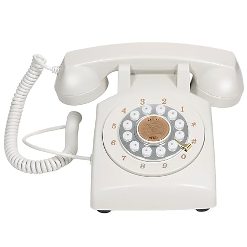 Tonep Audio Guest Book Wedding Phone: Audio Phone GuestBook, Retro Style Audio Guest Book Phone for Wedding, Birthday Party, Anniversary and Other Special Occasions (Beige)