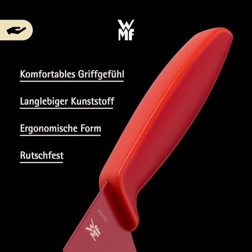 WMF Touch Messerset 2-teilig – scharfes Küchenmesser-Set aus Spezialklingenstahl, antihaftbeschichtet und ergonomisch geformt, mit Schutzhüllen, bestehend aus Kochmesser und Gemüsemesser, rot 5