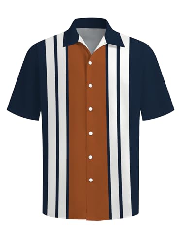 Amazon.com: Generic Men's Vintage Bowling Shirts Short