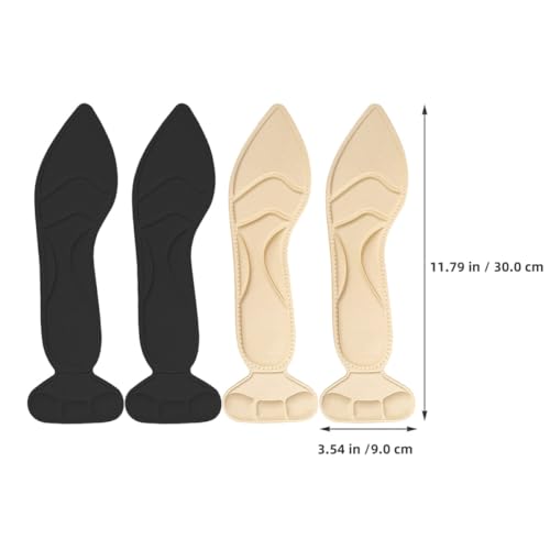 2 pares de plantillas de espuma para tacones altos para mujer miniatura 2