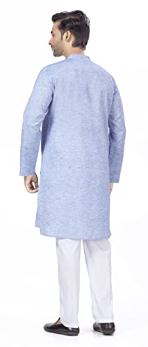 Image of Studio Shringaar Men's Cotton Relaxed Fit Straight Kurta